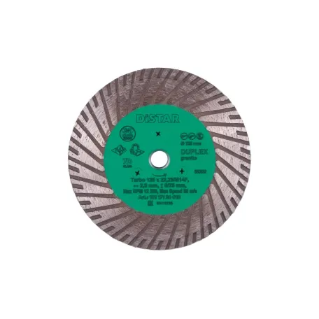 Սկավառակ ալմաստե գրանիտի Distar Turbo 125 M14F Duplex 10117126010 Սկավառակ ալմաստե գրանիտի Distar Turbo 125 M14F Duplex 10117126010
