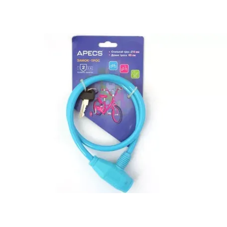 Կողպեք հեծանիվի 650մմ Apecs PD-81-65CM-BLUE 00020433