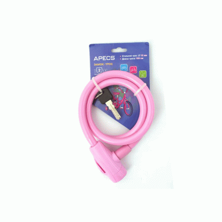 Կողպեք հեծանիվի 1000մմ Apecs PD-84-100CM-PINK 00020440