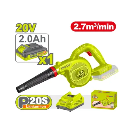 Օդամղիչ մարտկոցային 20Վ 2.7մ³/ր (մարտկոց, լիցքավորիչ) DYLLU DTBLP522