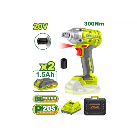 Հարվածային մանեկադարձիչ մարտկոցային DYLLU DTCD1512 20Վ