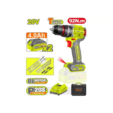 Հարվածային պտուտակադարձիչ մարտկոցային 20Վ 92Նմ DYLLU DTCDP9281