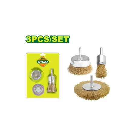 3 հատ մետաղական խոզանակի հավաքածու DYLLU DTCE6402 1''-2''