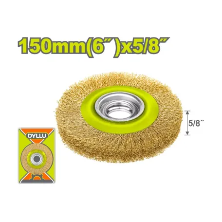 Խոզանակ-գլխիկ մետաղալարով 150մմ 5/8