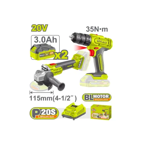 Մարտկոցային հավաքածու DYLLU DTCK20512 (2 կտոր)