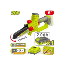 Շղթայավոր սղոց մարտկոցային 20Վ 150մմ (մարտկոց, լիցքավորիչ) DYLLU DTCLP562