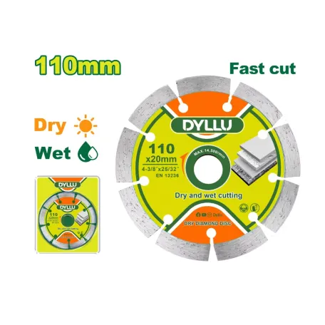 Չոր կտրման ալմաստե սկավառակ DYLLU DTDC1K01 110մմ