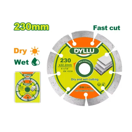 Չոր կտրման ալմաստե սկավառակ DYLLU DTDC1K05 230մմ