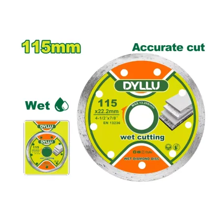 Խոնավ կտրող ալմաստե սկավառակ DYLLU DTDC2K02 115մմ