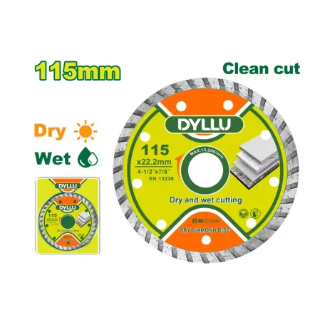 Ալմաստե սկավառակ DYLLU DTDC3K02 115մմ Ալմաստե սկավառակ DYLLU DTDC3K02 115մմ