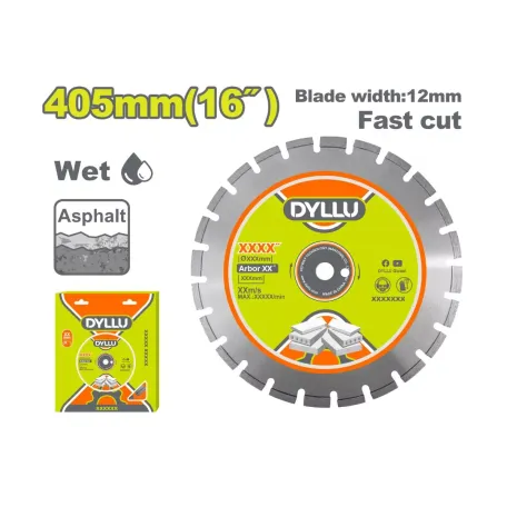Ալմաստե սկավառակ հատակի սղոցի համար 405 մմ DYLLU DTDC7501
