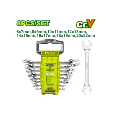 Բանալիների (8 հատ) հավաքածու DYLLU DTDS2208 6-22մմ