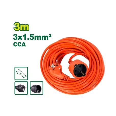 Երկարացման լար DYLLU DTEJAG01 3x1.5մմ², 3մ