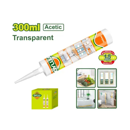 Սիլիկոնե հերմետիկ քացախային թափանցիկ DYLLU DTGQ2T32 300մլ