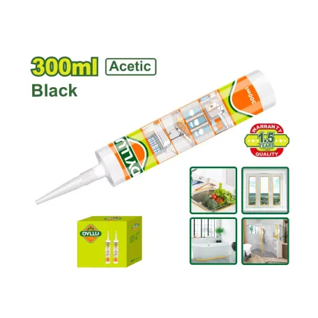 Սիլիկոնե հերմետիկ քացախային սև DYLLU DTGQ2T33 300մլ