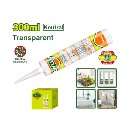 Սիլիկոնե հերմետիկ նեյտրալ թափանցիկ DYLLU DTGQ2T52 300մլ Սիլիկոնե հերմետիկ նեյտրալ թափանցիկ DYLLU DTGQ2T52 300մլ