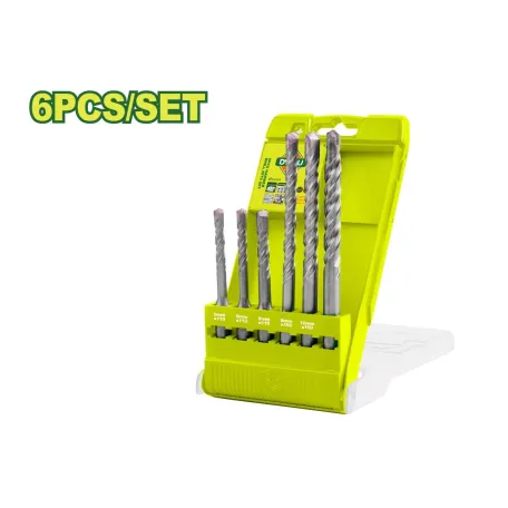 Հարվածային գայլիկոնների հավաքածու SDS Plus (6 հատ) DYLLU DTHD6B06 6-12մմ Հարվածային գայլիկոնների հավաքածու SDS Plus (6 հատ) DYLLU DTHD6B06 6-12մմ