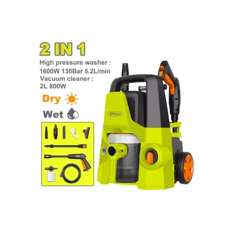 Բարձր ճնշման լվացող սարք և փոշեկուլ 2-ը 1-ում 800Վտ/1600Վտ DYLLU DTHP4A16 Բարձր ճնշման լվացող սարք և փոշեկուլ 2-ը 1-ում 800Վտ/1600Վտ DYLLU DTHP4A16