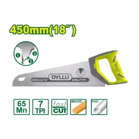 Ձեռքի սղոց DYLLU DTHW8G18 450մմ