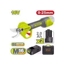 Մկրատ մետաղ կտրող մարտկոցային ուղիղ կտրող 16Վ 25մմ (2 մարտկոց, լիցքավորիչ) DYLLU DTJFP25082