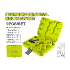 Երկմետաղ ծակիչների հավաքածու (9 միավոր) սանտեխնիկի համար DYLLU DTKJ3491