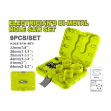 Երկմետաղ ծակիչների հավաքածու (9 միավոր) էլեկտրիկի համար DYLLU DTKJ3492 Երկմետաղ ծակիչների հավաքածու (9 միավոր) էլեկտրիկի համար DYLLU DTKJ3492