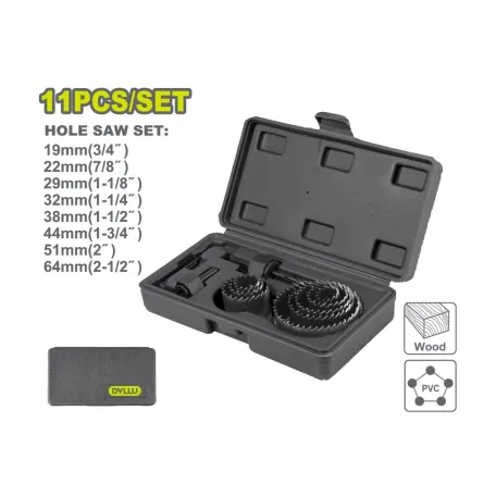 Սղոցաձև ծակիչների հավաքածու փայտի 11 հատ DYLLU DTKJ4411