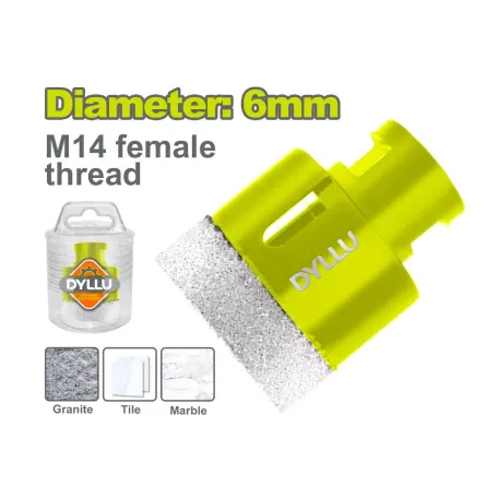 Թագագլխիկ ալմաստե զոդված 6մմ DYLLU DTKJ8K06 Թագագլխիկ ալմաստե զոդված 6մմ DYLLU DTKJ8K06