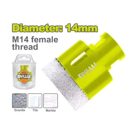 Թագագլխիկ ալմաստե զոդված 14մմ DYLLU DTKJ8K14