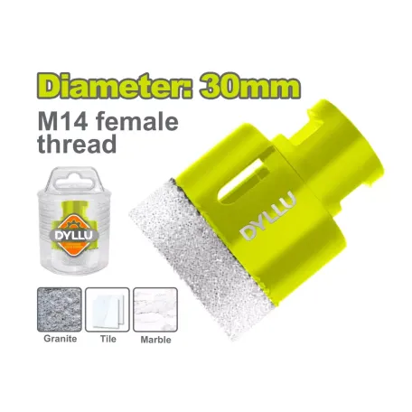 Թագագլխիկ ալմաստե զոդված 30մմ DYLLU DTKJ8K30