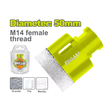 Թագագլխիկ ալմաստե զոդված 50մմ DYLLU DTKJ8K50