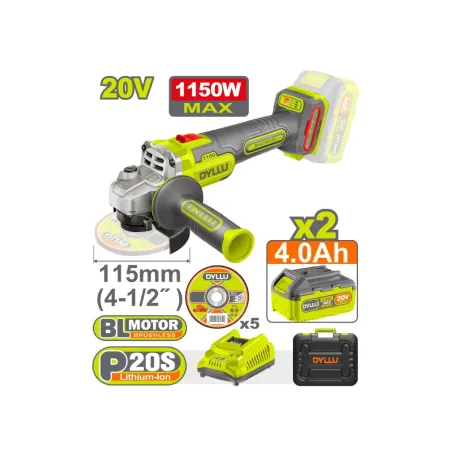 ԱՀՄ մարտկոցային DYLLU DTLAPB522 20Վ 115մմ