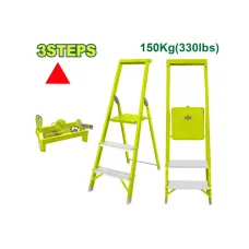 Սանդուղք պողպատից և ալյումինից, 3 քայլ, 150 կգ DYLLU DTLD1H03