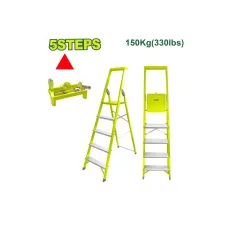 Սանդուղք պողպատից և ալյումինից, 5 քայլ, 150 կգ DYLLU DTLD1H05