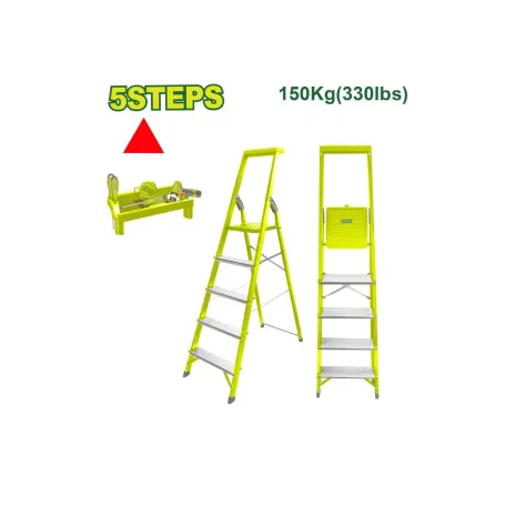 Սանդուղք պողպատից և ալյումինից, 5 քայլ, 150 կգ DYLLU DTLD1H05