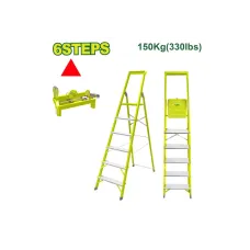 Սանդուղք պողպատից և ալյումինից, 6 քայլ, 150 կգ DYLLU DTLD1H06