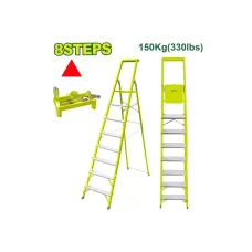 Սանդուղք պողպատից և ալյումինից, 8 քայլ, 150 կգ DYLLU DTLD1H08