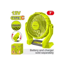 Օդափոխիչ մարտկոցային 12Վ DYLLU DTLF1507