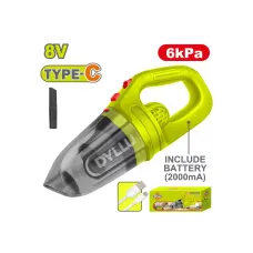 Փոշեկուլ մարտկոցային 8Վ 6 կՊա DYLLU DTLV0801 Փոշեկուլ մարտկոցային 8Վ 6 կՊա DYLLU DTLV0801