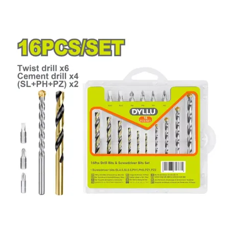 Գայլիկոնների և բիթերի հավաքածու (16 միավոր) DYLLU DTMJ4165