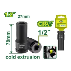 Խորը հարվածային գլխիկ 1-2'' DYLLU DTMS3227 27մմ Խորը հարվածային գլխիկ 1-2'' DYLLU DTMS3227 27մմ