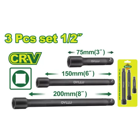 Հարվածային գլխիկների 4 հատ ադապտերի հավաքածու DYLLU DTMS7403 1-2''