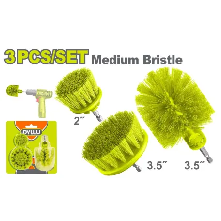 Խոզանակների հավաքածու (3 միավոր) միջին կոշտության DYLLU DTND2403