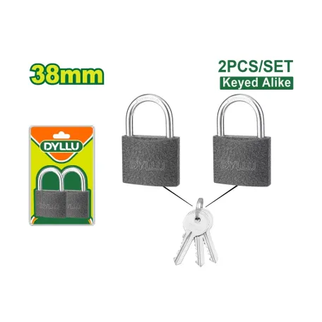 Կախովի կողպեք 1 բանալիով 2 հատ 38մմ DYLLU DTPD5442