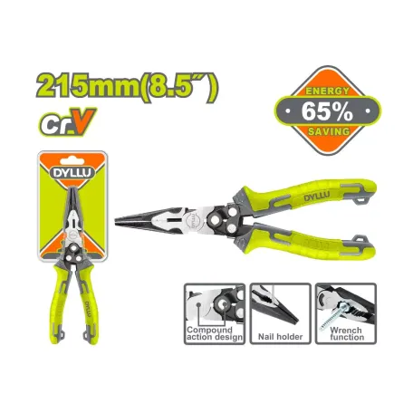 Համակցված երկարաշուրթ աքցան 215մմ DYLLU DTPL2768