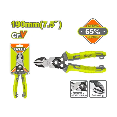 Համակցված կողային կտրիչ աքցան 190մմ DYLLU DTPL3768