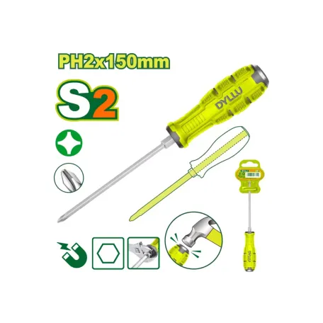 Խաչաձև պտուտակահան DYLLU DTQJ2226 PH2x150մմ