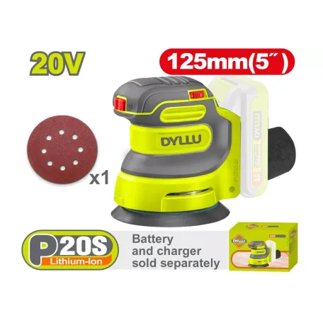 Հղկող մեքենա օրբիտալ մարտկոցային DYLLU DTRAP5030 20Վ 125մմ