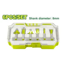 Ֆրեզերային հաստոցի բիթերի (6 հատ) հավաքածու DYLLU DTRKSR0108 8մմ