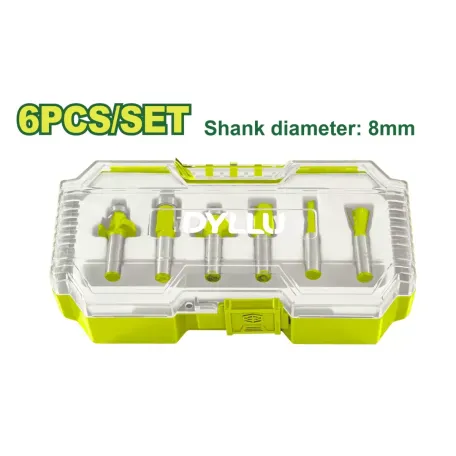 Ֆրեզերային հաստոցի բիթերի (6 հատ) հավաքածու DYLLU DTRKSR0108 8մմ